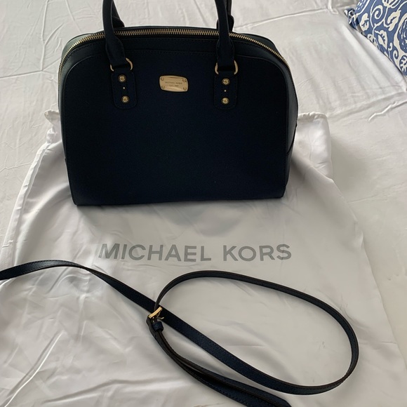 Brand new Michael Kors blue pebbled leather bag - Picture 1 of 3